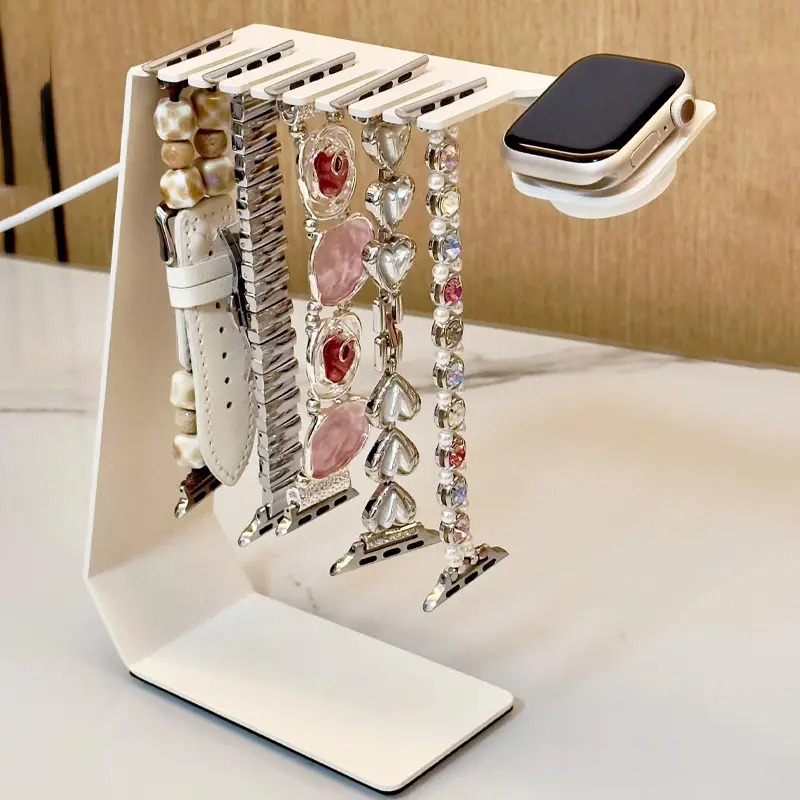 Watch Strap Storage Rack Suitable for Apple Watch iWatch Multi-Function Charging Stand Metal Bracket Desktop Display Apple