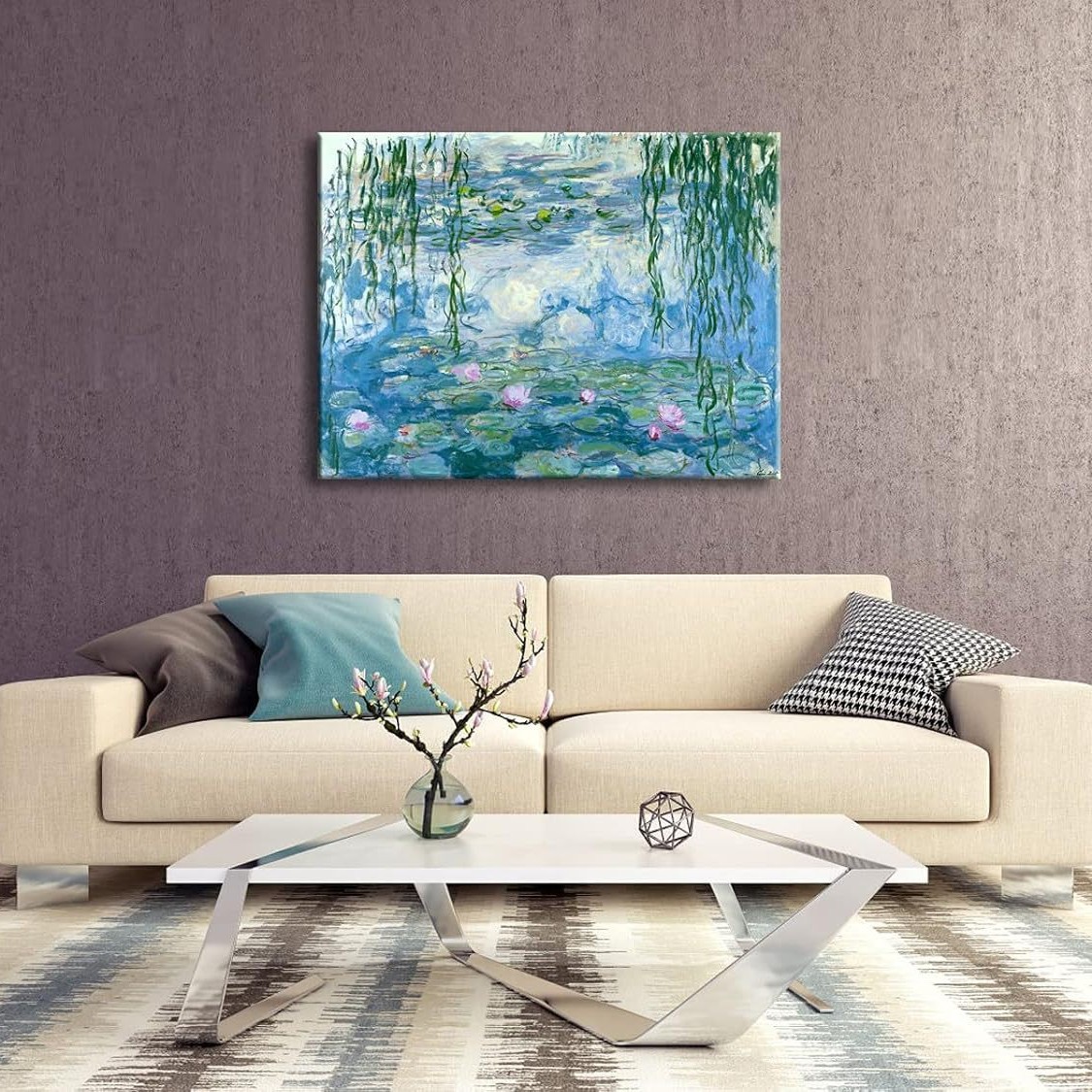 Oil Painting Floral Reproduction Art Giclee Canvas Print Modern Landscape Canvas Artwork Canvas Wall Art Canvas