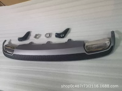 Suitable for Audi A6L modified tail lip tail throat old to new square tail throat 13-15 A6 upgraded rear lip tail throat (Spoiler) - gray-rear-lip-formula-mouth-tail-throat
