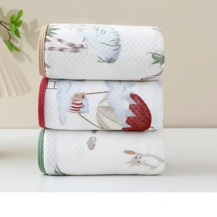 Newborn Baby Cool Sleeping Mat Children Ice Silk Breathable Sweat Absorbing Mat Cartoon Cute Baby Sleeping Mat