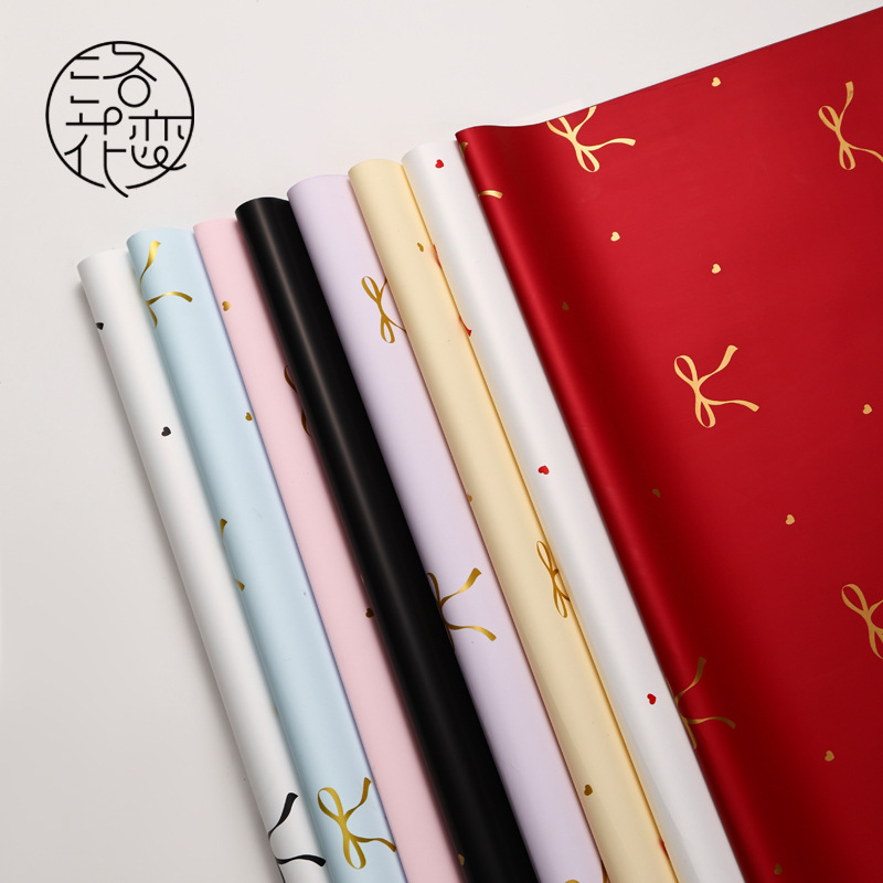 mayorista nudo concéntrico ramo de flores papel de embalaje florista pétalos papel de arte arco de flores papel de embalaje regalos papel de embalaje