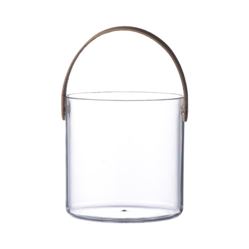 Plastic ice bucket with high appearance, constant temperature beer bucket, champagne ice bucket, household portable transparent basket, fruit storage basket