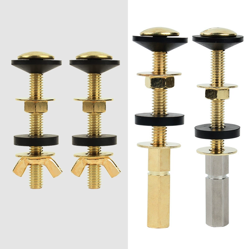 Туалет винт фитинги резервуар для воды фиксированная установка соединение фиксирующий Болт Набор медный винт Универсальный туалет ванная комната