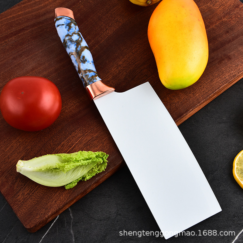 Nuevo estilo de utensilios de cocina, cuchillo de cocina multifuncional, cuchillo de fruta, cuchillo de pan, juego de soporte de cuchillo de barril redondo