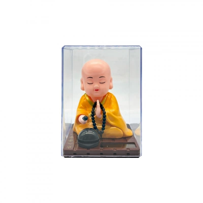 Car ornaments – Handicraft, Car Decoration, Interior Accessory - small-yellow-little-monk-transparent-cover