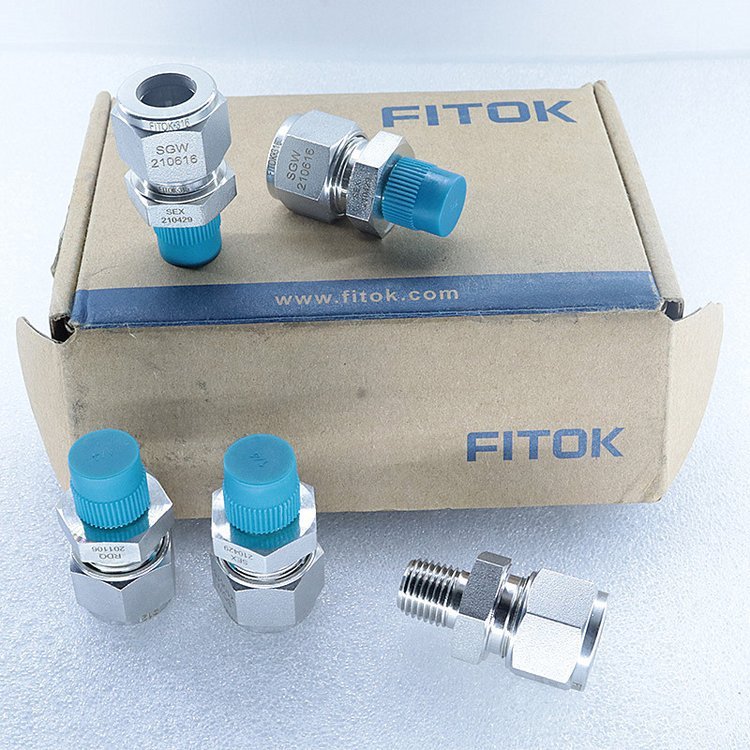 SS-CM-ML12-NS4阳螺纹卡套接头12mm-1/4NPT外螺纹FITOK飞托克