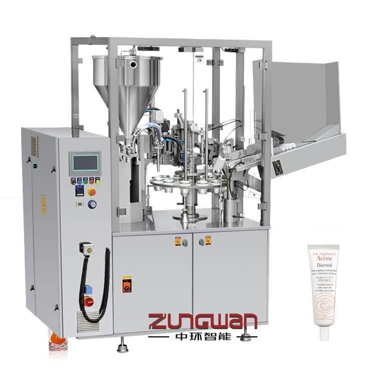 定量乳膏软管灌装封尾机_ZHF-1980N自动灌装封尾机供应商封口机械
