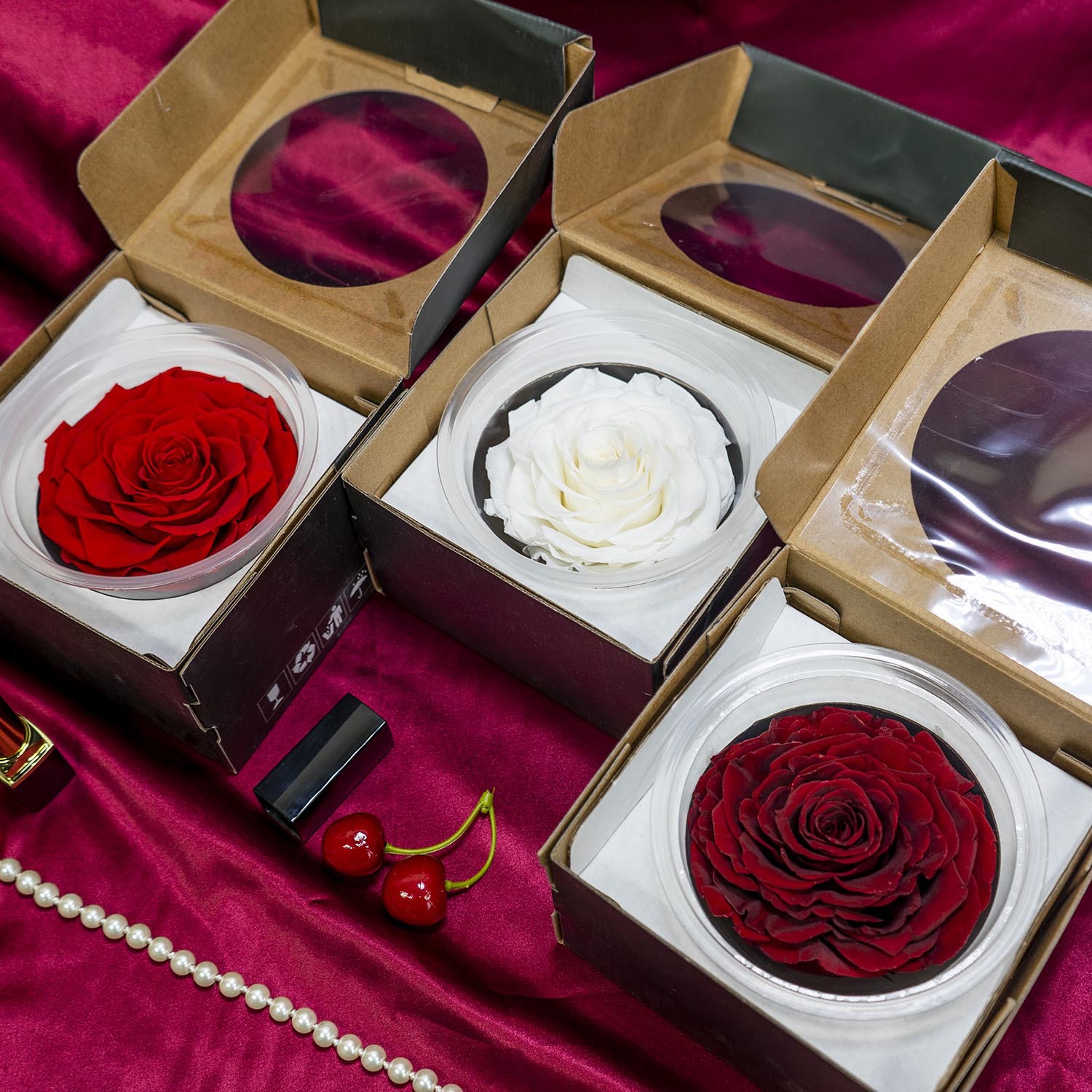 Yunnan Kunming Yongsheng Flor al por mayor 9-10cmA hecho a mano DIY flores regalos de Navidad con flores y flores