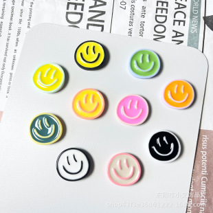 Color Smiley Refrigerator Sticker Message Board Magnetic Sticker Black and White Edition Fixed Magnetic Sticker Office Kitchen Decoration Magnetic Sticker