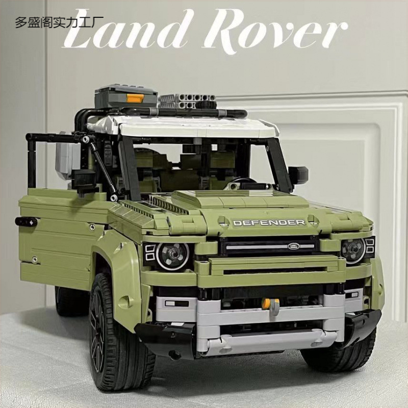 ランドローバーディフェンダービルディングブロック大人の難しい組み立て男の子リモコンオフロードモデルカーおもちゃ機械式クラシック|undefined