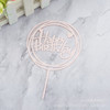 Yayli cake 色 Golden Happy Birthday Happy Alphabet Mirror Mirror reflux cake small dessert decoration