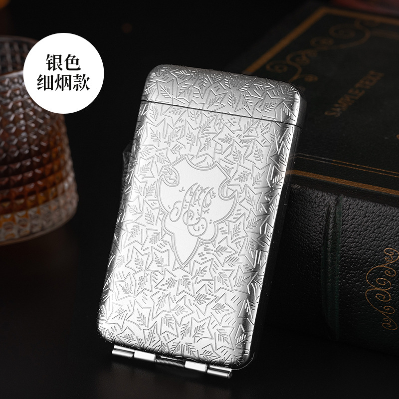 은색 얇은 담배 상자