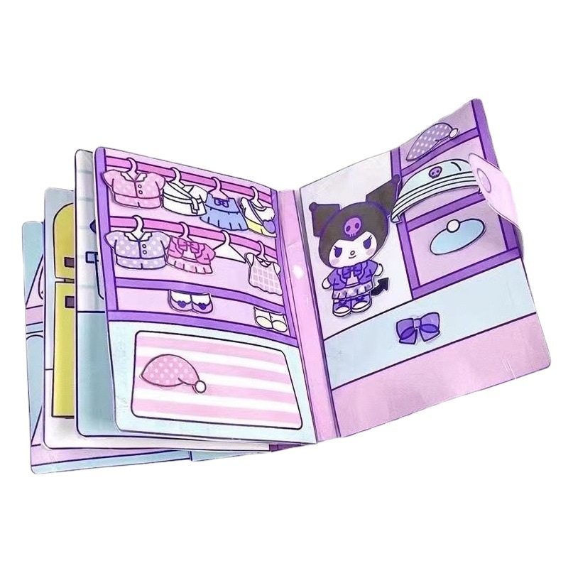 Nuevo Corte libre coolomi libro tranquilo descompresión Doudou libro Sanrio pellizco música hecha a mano DIY Mute