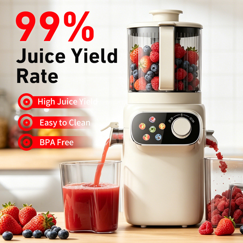 Exprensa de jugo de marca alemana separación de jugo doméstico multifuncional de gran calibre jugo fresco exprensa de jugo NFC en stock