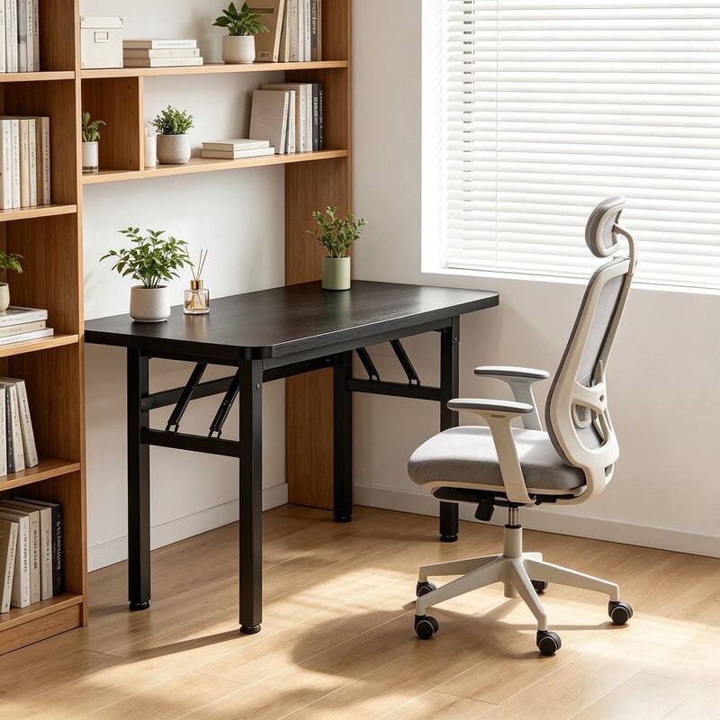 Direct from the manufacturer, simple folding table, office conference table, long study desk, computer training table, modern and minimalist