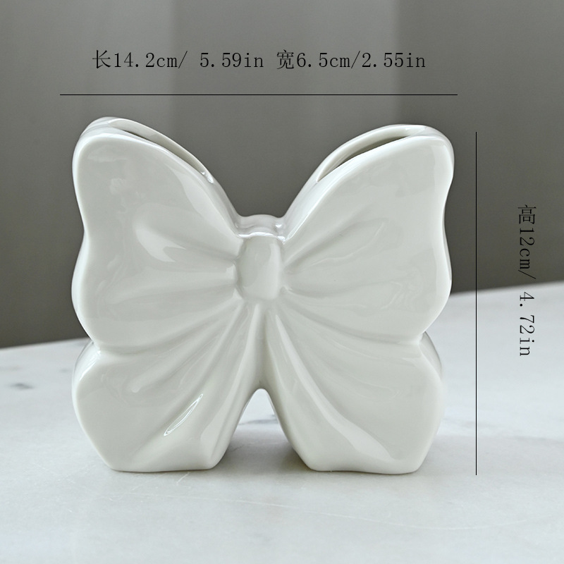 北欧陶瓷花瓶简约摆件家居客厅餐桌干花插花装饰化妆笔筒手工鲜花|undefined
