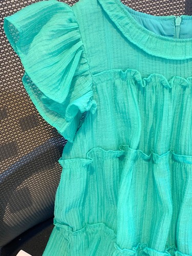 French Blue Small Sleeve Dress for Women, Summer Break, High-end Dopamine Beach Vacation, Long Skirt