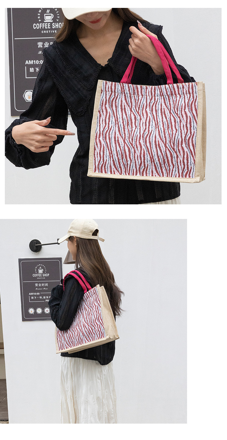 Large-capacity commuting handbags, cross-border bestsellers, hand-carried tote bags, ins linen texture single-shoulder tote bags undefined