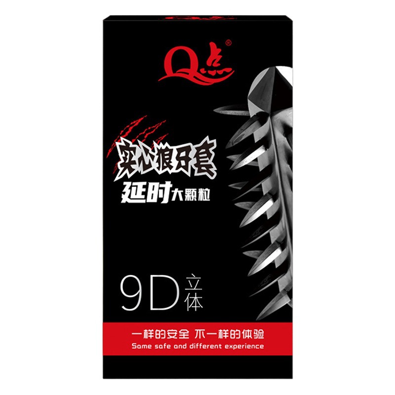 Q-punto de retardo partícula grande condón de ácido hialurónico productos de sexo para adultos condón duradero entrega al por mayor