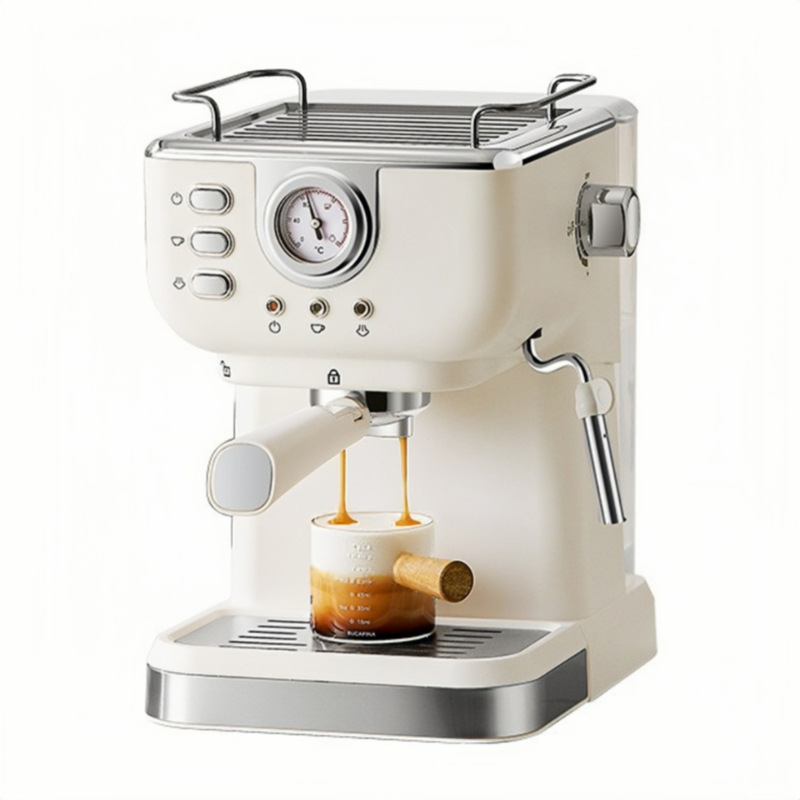 Espresso Machineエスプレッソコーヒーマシン家庭用小型半自動20barコーヒーマシンミルク泡クロスボーダー|undefined