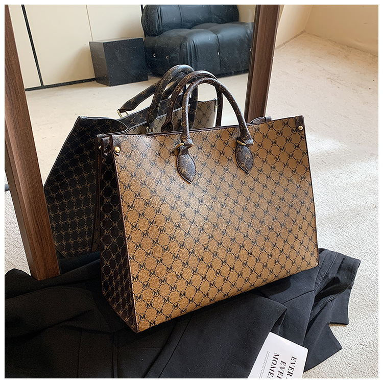 Bolso de hombro para mujer bolso retro de gran capacidad tendencia_voghion.com