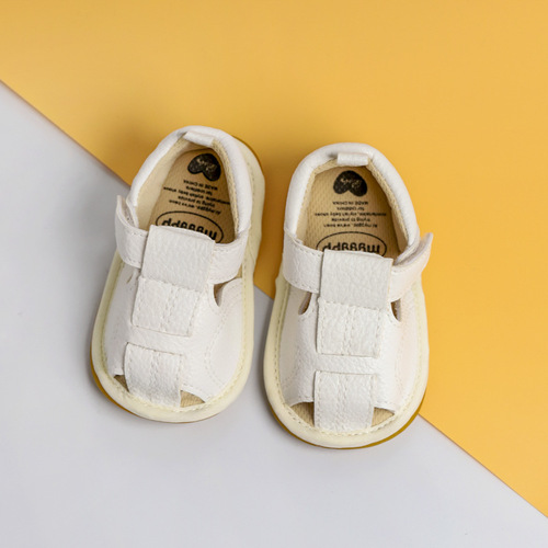 Summer 0-1 year baby sandals walking shoes 3-6-9-12 months soft rubber sole anti-slip non-fall non-kick