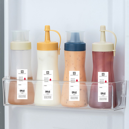 350ML squeeze sauce bottle, pointed mouth bottle, salad dressing squeeze bottle, ketchup honey oyster sauce seasoning bottle, anti-leakage oil bottle