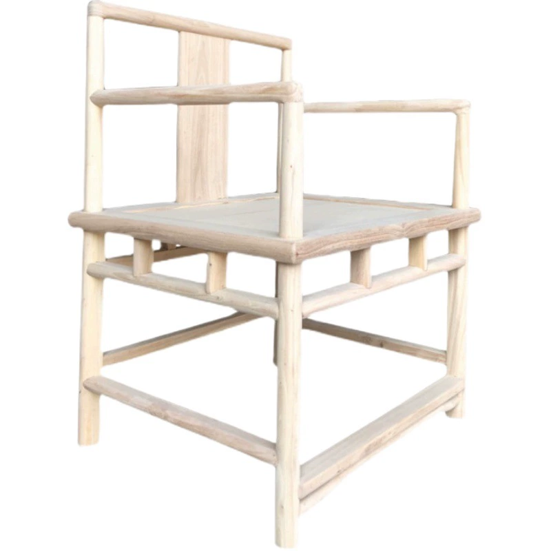 Новый китайский стиль кресла кружка стул из цельного дерева белый зародыш чайный стул античный классический мебель прямо для фабрики оптом старый вяза