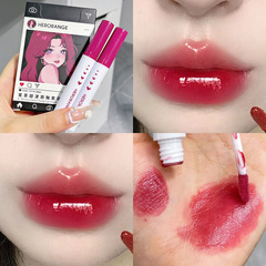 HERORANGE~五支裝唇釉套裝插畫系列禮盒唇彩套裝霧面鏡面口紅唇泥
