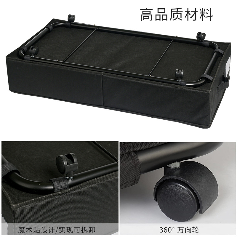 Amazon Oxford tela cama inferior almacenamiento coche de gran capacidad polea ropa almacenamiento rack hogar multiusos almacenamiento rack