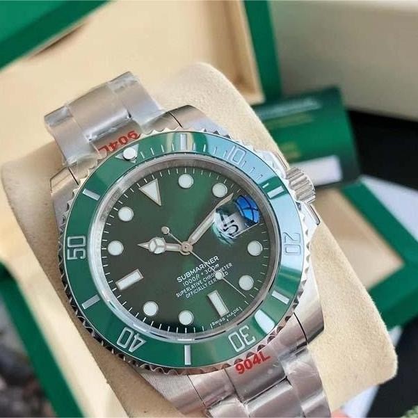 Water Ghost Series Men's Fully Automatic Mechanical Black Blue Green Water Ghost Men's Watch Waterproof Luminous Ceramic Ring Daishi Card Watch