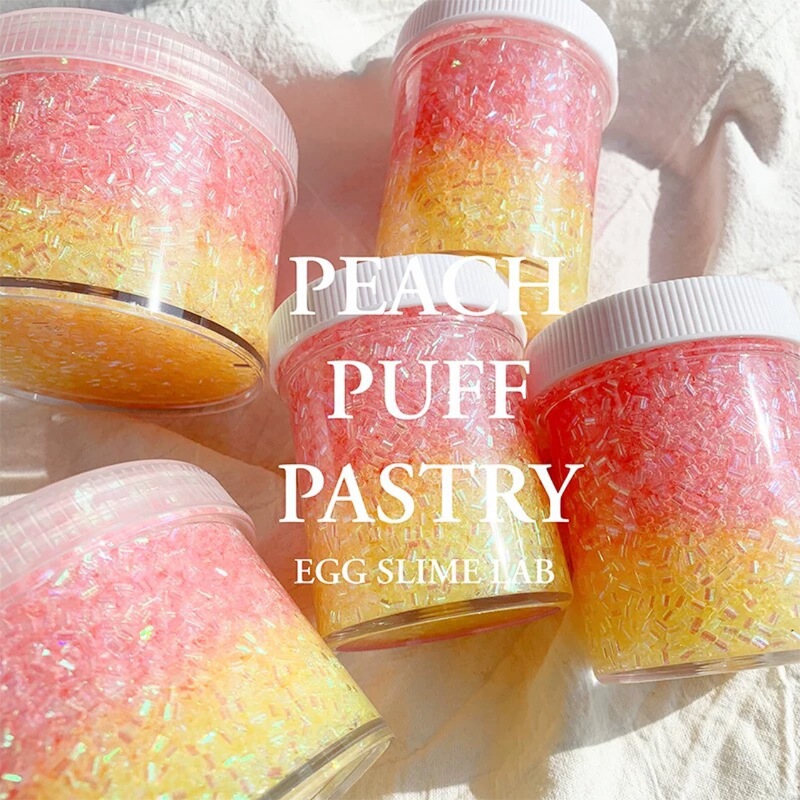 Pear Candied Fruit Hand-made Cyber-red Fairy Sparkling Glue Crystal Mud Pearlescent Shake Tone Slime Finished Mud Colorful