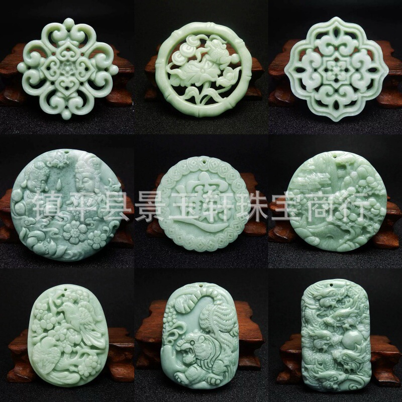 Guizhou Green Hollow-Carved Pendant, Natural Jade Chinese Knot Fish Pendant, Vintage Sweater Chain Jade Ornament Wholesale Guizhou Green Hollow-Carved Pendant, Natural Jade Chinese Knot Fish Pendant, Vintage Sweater Chain Jade Ornament Wholesale
