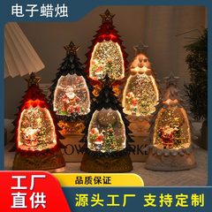 クリスマス電子キャンドルライトクリスマスツリー水入りキャンドル装飾店シーン雰囲気装飾小道具