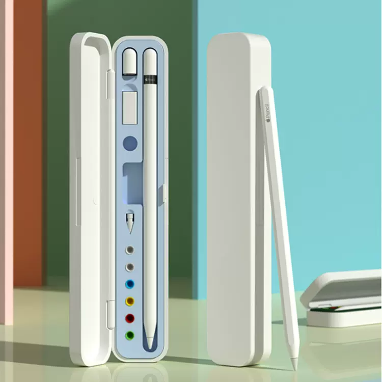 适用apple pencil收纳笔盒苹果一代二代电容笔尖套转接头配件笔盒