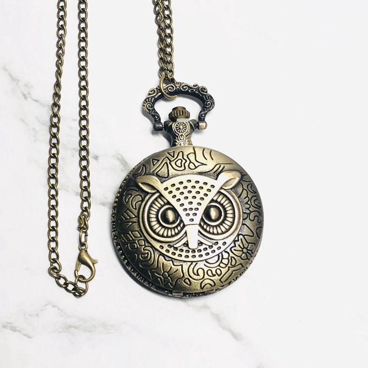 Estilo chino retro de bronce gran reloj de bolsillo turístico lugar escénico recuerdo vintage colgante reloj regalo reloj al por mayor