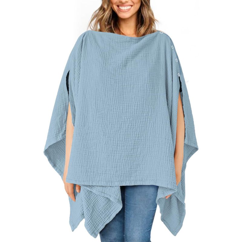 貿易工場製コットン授乳服カバー、露出防止カバー、授乳服ショール、ガーゼ授乳カバー、通気性|undefined