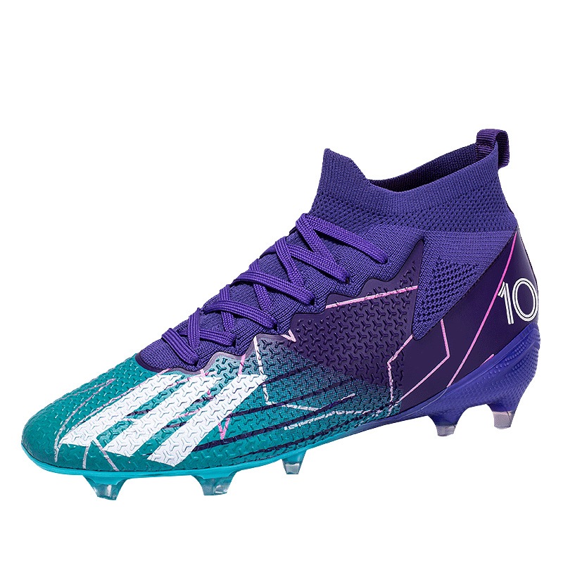 Transfronterizo zapatos de fútbol de uñas rotas de largo alto-Top Plus tamaño cómodo transpirable césped artificial suave absorción de choque moda hombres y mujeres de entrenamiento