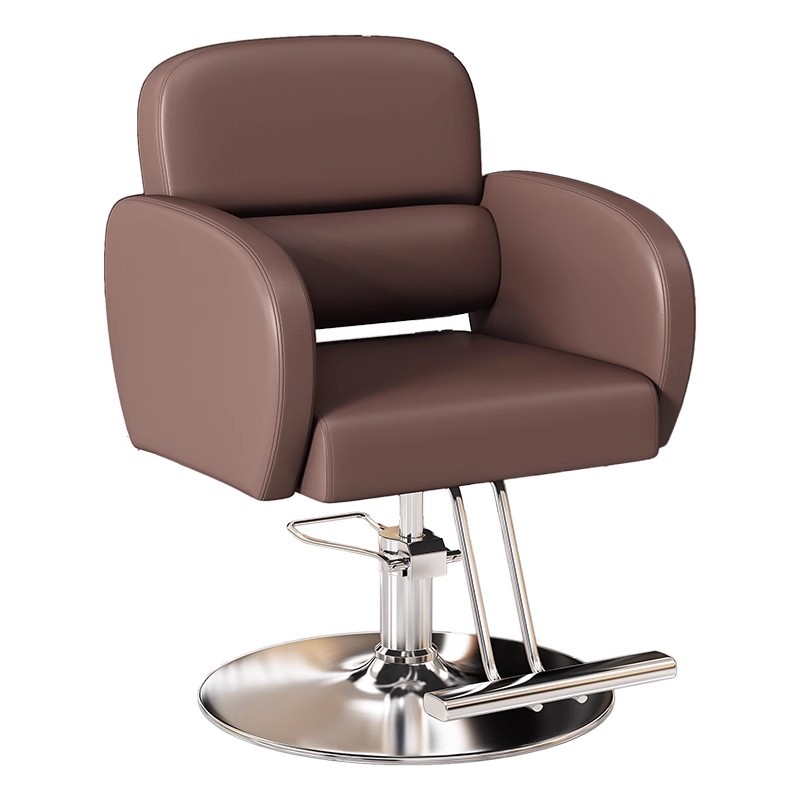 Silla de peluquería elevable y giratoria de alta gama silla de peluquería roja salón de peluquería taburete de corte de pelo especial silla de peluquería mayorista
