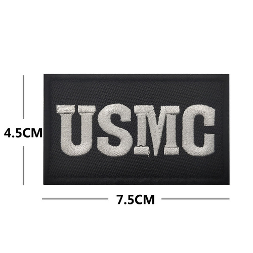 Sea Traveler 3D Embroidered ARMY NAVY USMC English Letter Embroidery Patch Velcro Badge Fabric Sticker