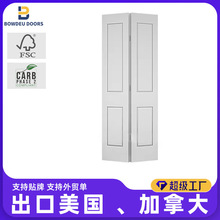 ����ֱ�������۵��� Closet Bifold Door 80x36 �׵���ľ�ſɶ���