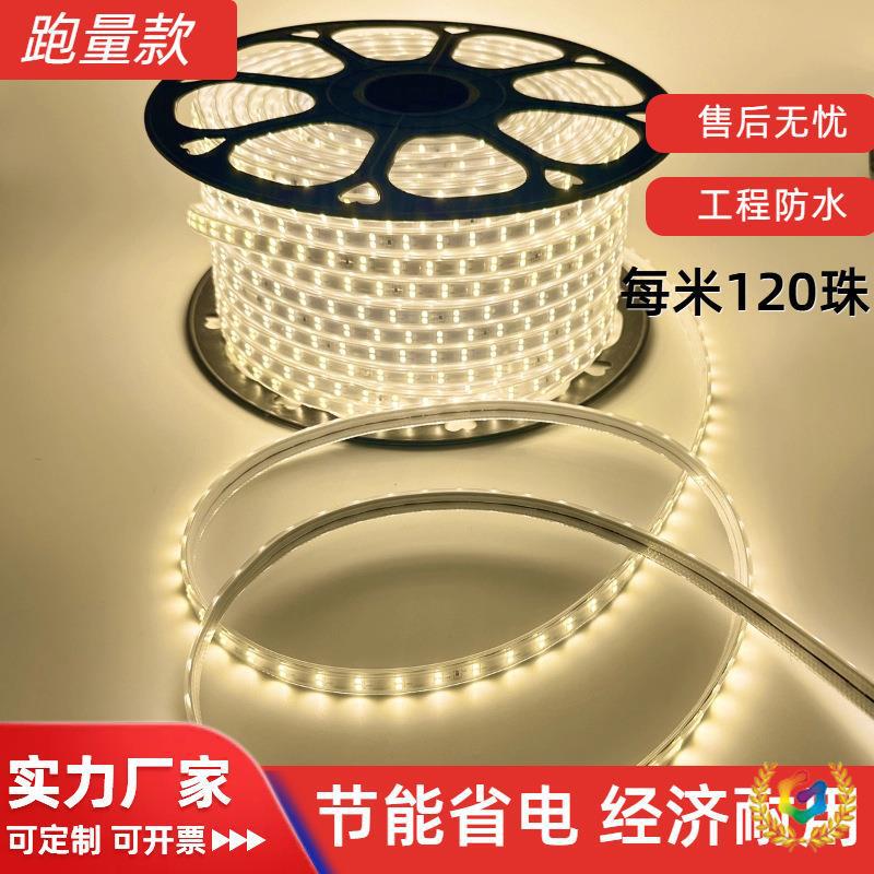 ☥ Led Light Strip 2835 Soft Light Strip 5730 Light Strip 220V High Voltage Super Bright Outdoor Waterproof Wholesale Engineering Lighting