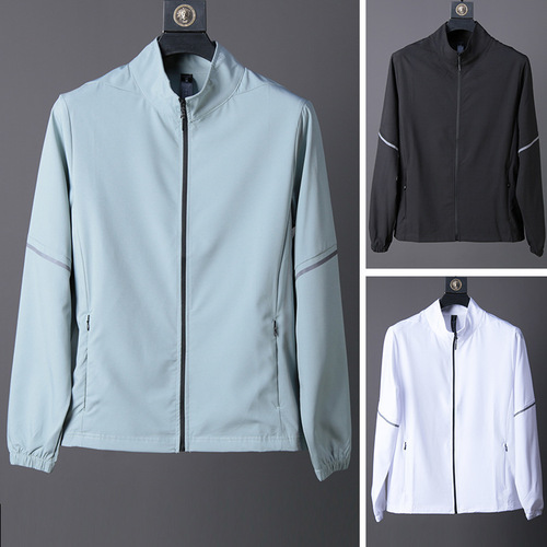 Men's Sport Jacket 2020 New Autumn Quick-Drying Running Long-Sleeve Sun Protection Top Casual Large Size Outdoor Shirt
