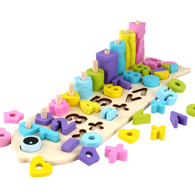 Pesca de madera para bebés y niños, juegos de pesca para niños magnéticos de madera, juguetes prácticos para la inteligencia, accesorios en bruto