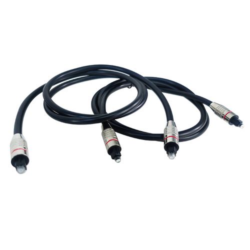 OD6.0 Digital Optical Fiber Audio Cable with Speaker Terminal, 1 Meter