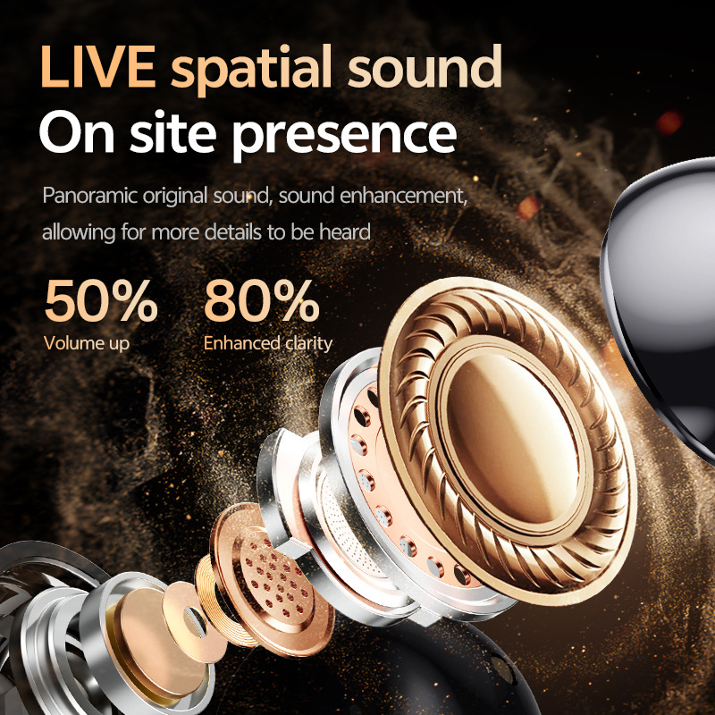 M110 AI Real-time Translation OWS Clip Type Not In Ear Bone Conduction Intelligent Bluetooth Headset_voghion.com