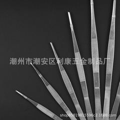 ピンセット手作りdiy手帳ストレート補助材料ピンセット厚い滑り止めピンセット先端園芸水草ピンセットステンレス