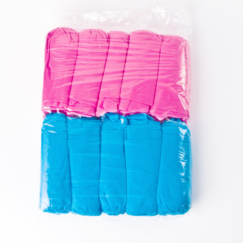 Cubierta de zapato no tejida gruesa, impresión desechable, patrón de neumáticos, cubierta de zapato de gluten completo para el hogar, cubierta de pie de goma inferior a prueba de polvo, resistente al desgaste