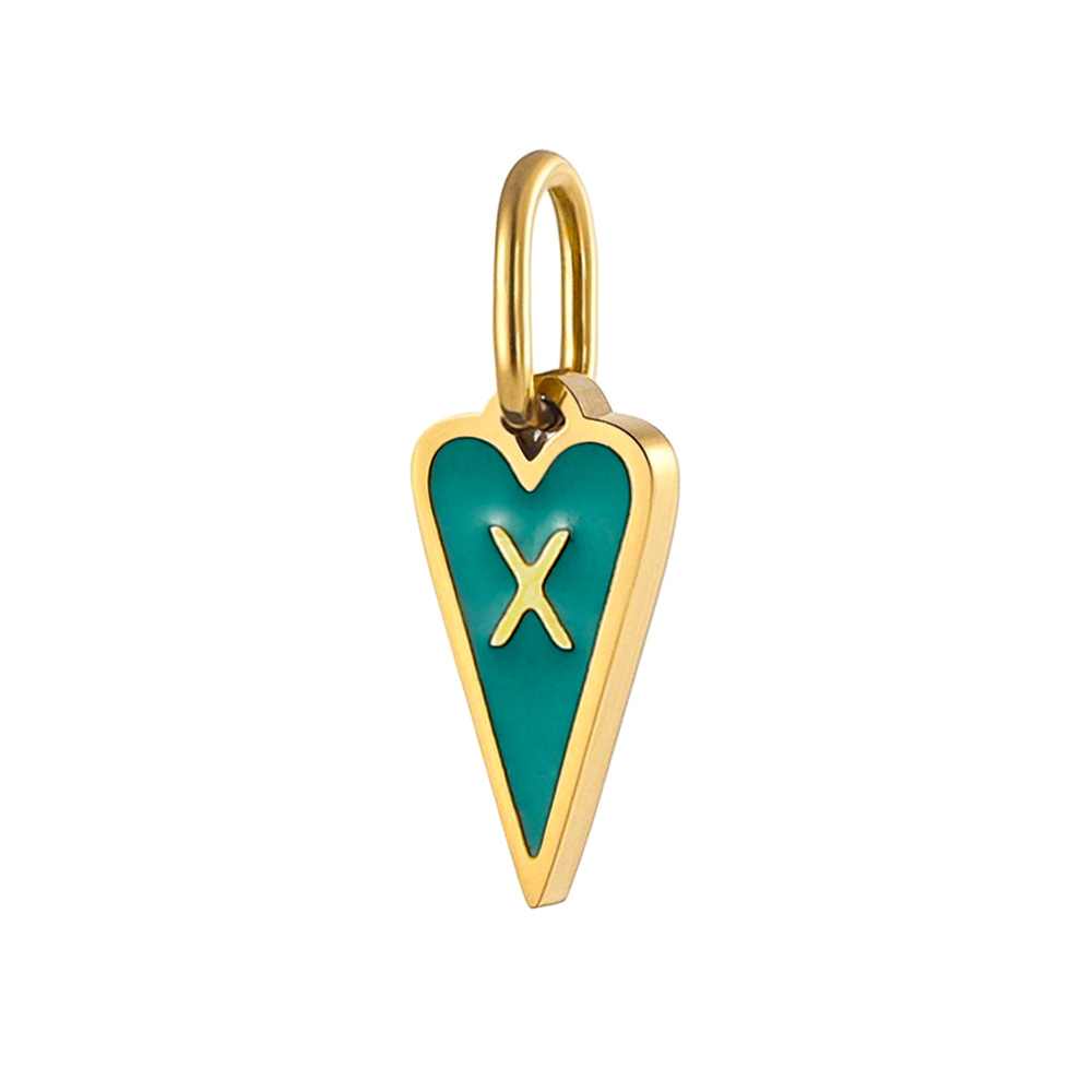 1g Weight Pendant Jewelry Making Type DIY Ornament Accessories Classification 1 Piece, 1 Set Quantity 304 Stainless Steel Material Letter Pattern All Seasons Season Polished Finish Enamel Design Simple Style, Classic Style Style 1 Piece 1 Set 304 Stainless Steel Letter Polished Pendant DIY Ornament Accessories 12