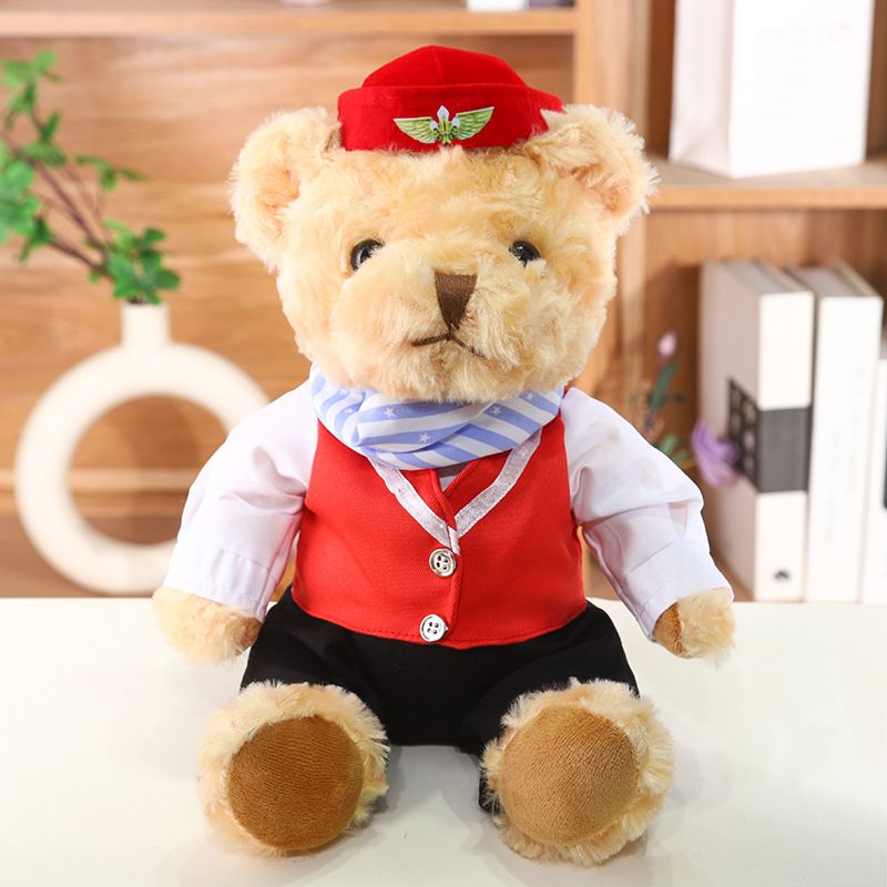 Uniforme de policía de emergencia de bomberos de policía Teddy Bear muñeca Jewel muñeca juguete de peluche regalo